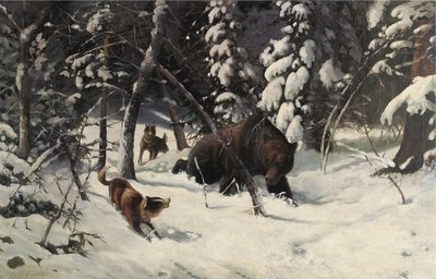 A caça ao urso de Illarion Mikhailovich Pryanishnikov