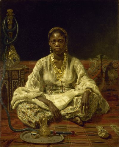 Mulher negra, 1875-1876. de Ilya Efimovich Repin