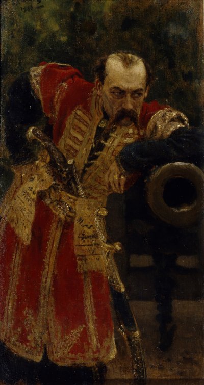 Coronel do exército zaporizhiano, 1880 de Ilya Efimovich Repin