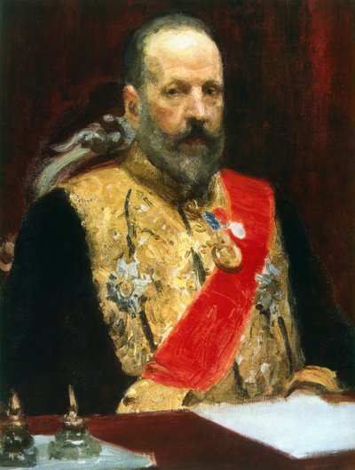 Conde Witte, estadista russo, c1901-1903 de Ilya Efimovich Repin