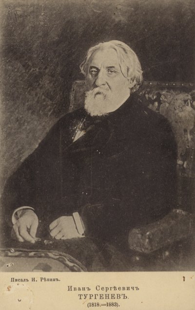 Ivan Turgenev, romancista russo, escritor de contos e dramaturgo de Ilya Efimovich Repin