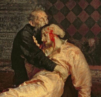Ivan o Terrível e o seu Filho no dia 16 de Novembro de Ilya Efimovich Repin