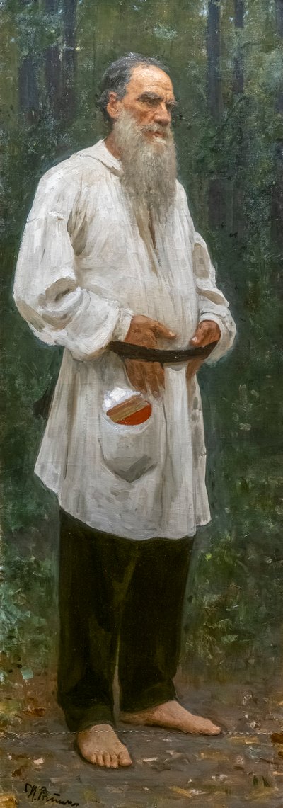 LEON TOLSTOI DESCALÇO de Ilya Efimovich Repin