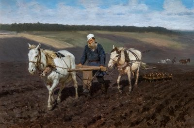LAVOURA DE LEÕES TOLSTOI de Ilya Efimovich Repin