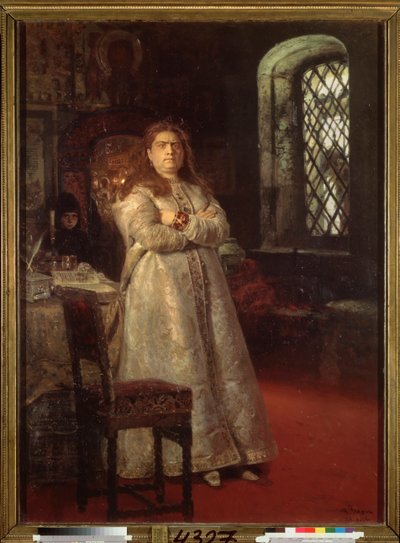 La regente Sophie (Sofia Alexeievna Romanova de Ilya Efimovich Repin