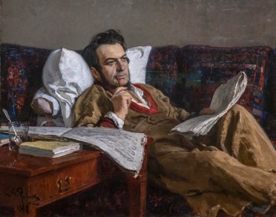 MIKHAIL GLINKA COMPOSIÇÃO DA ÓPERA “RUSSLAN E LUDMILA” de Ilya Efimovich Repin