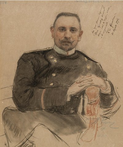 Retrato de Stepan Petrovich Krachkovsky 1866 1913, 1907 de Ilya Efimovich Repin