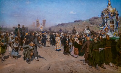 PROCISSÃO RELIGIOSA NA PROVÍNCIA DE KURSK de Ilya Efimovich Repin