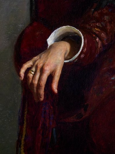 DESCANSO (detalhe) de Ilya Efimovich Repin