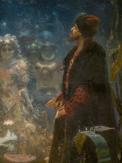 SADKO NO REINO INTERIOR (detalhe) de Ilya Efimovich Repin