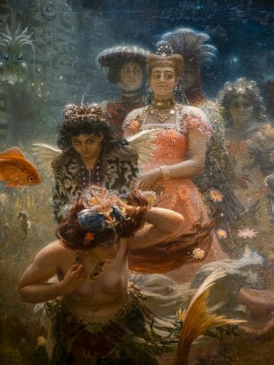 SADKO NO REINO INTERIOR (detalhe) de Ilya Efimovich Repin