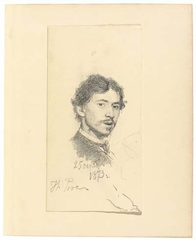 Auto-retrato, 1873 de Ilya Efimovich Repin