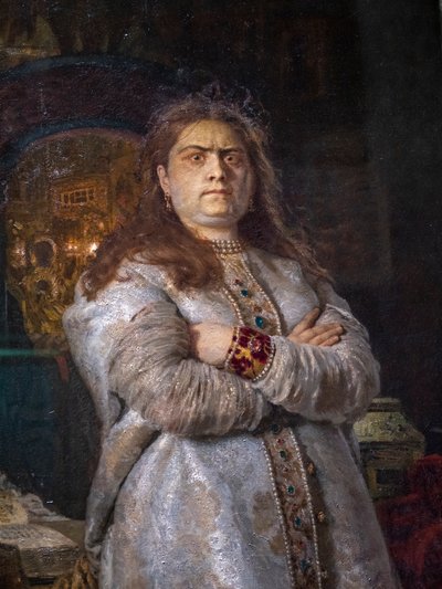 TSAREVNA SOFIA ALEXEIEVNA NO CONVENTO NOVODEVICHY de Ilya Efimovich Repin