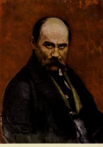 Taras Shevchenko, poeta e artista ucraniana de Ilya Efimovich Repin