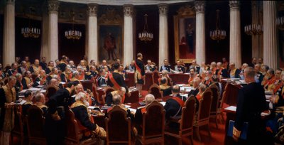 Reunião Cerimonial do Conselho de Estado, 7 de maio de 1901 de Ilya Efimovich Repin