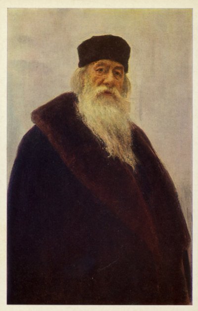 Vladimir Stasov, música russa e crítico de arte de Ilya Efimovich Repin