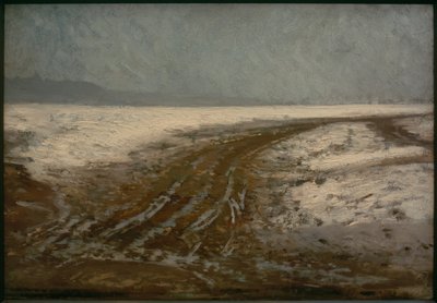 Caminho (estrada na neve) de Ilya Efimovich Repin