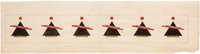 Esboço para uma composição suprematista, 1922 de Ilya Grigorevich Chashnik