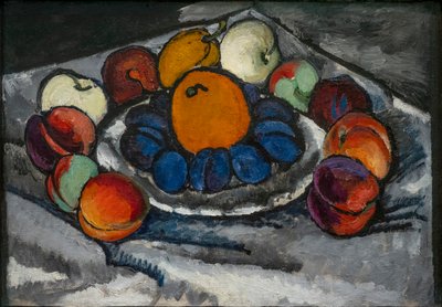 Natureza Morta. Frutos num prato de Ilya Ivanovich Mashkov