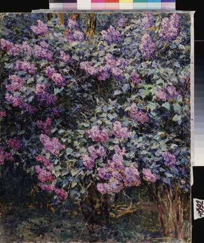 Lilás. Pintura de Ilya (Ilia) Semenovich Ostroukhov (1858-1929), óleo sobre tela de Ilya Ostrouhov