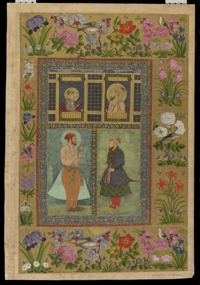 Quatro retratos do Álbum de São Petersburgo, c.1650-60 de Imad al Hasani