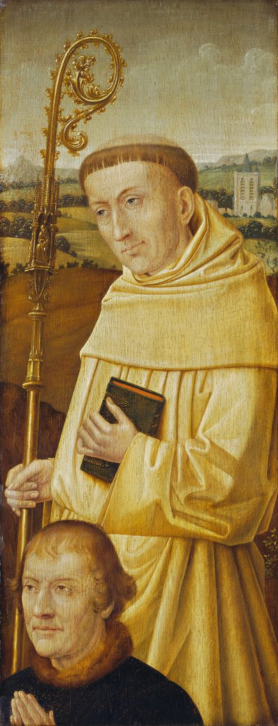 São Bernardo com Doador [anverso] de Imitator of Flemish 15th Century