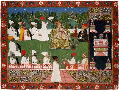 Ajit Singh 16781724, o marajá de Jodhpur, meados do século XVIII. de Indian Art