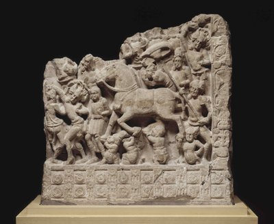 A Grande Partida de Siddhartha Gautama, século II. DE ANÚNCIOS. de Indian Art.