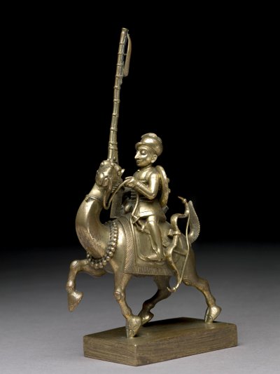 Um matchlockman montando um camelo, Vizagapatam, c.1795 (latão) de Indian School