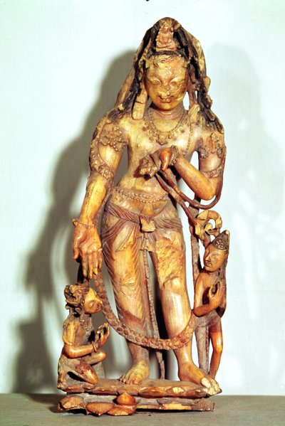 Figura de Avalokitesvara, da Caxemira de Indian School