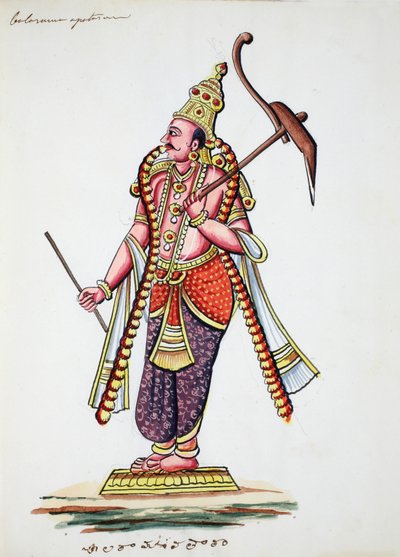 Balarama, 9º avatar de Vishnu (wc no papel) de Indian School