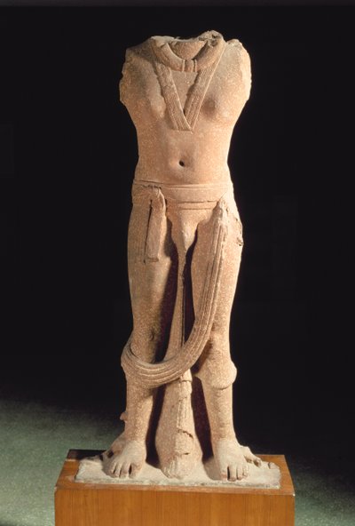 Bodhisattva, Mathura (arenito vermelho) de Indian School
