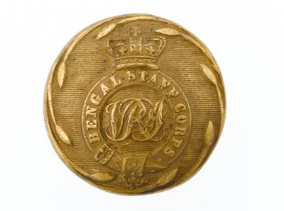 Button, Corpo de Estado-Maior de Bengala, 1861-1876 de Indian School