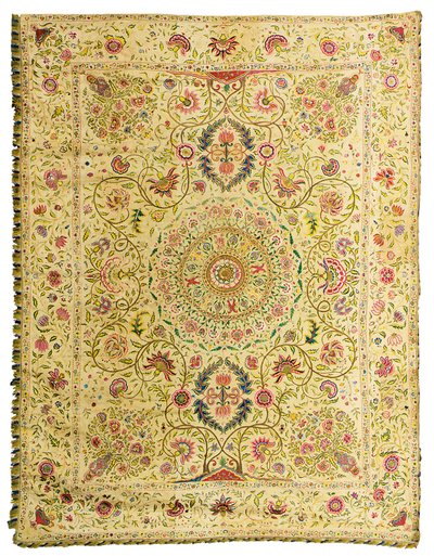 Coverlet, Mughal de Indian School
