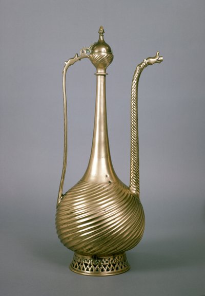 Ewer, sub-continente indiano, século XVI (latão) de Indian School