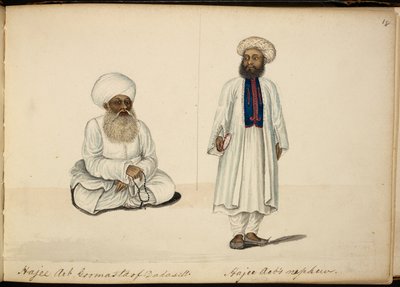 Haji Ayub Gumasta de Dadasett; o seu sobrinho de Indian School