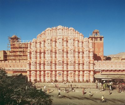 Hawa Mahal (Palácio dos Ventos) construído em 1799 (ver também 121219 e 208425) de Indian School