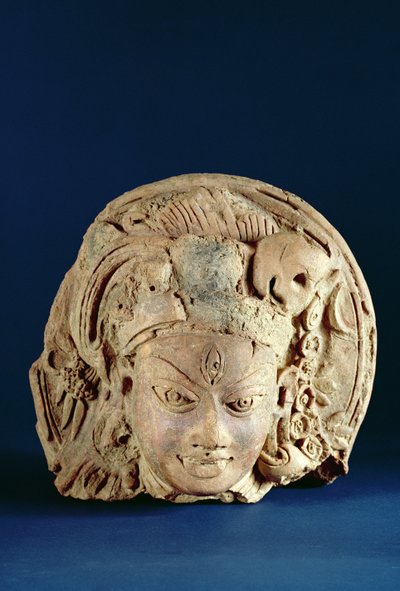 Chefe de Ardanarisvara, Newal, Unnao (terracota) de Indian School