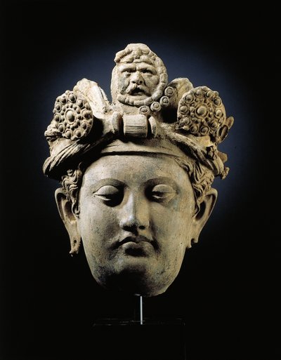 Cabeça de um Bodhisattva de Gandhara de Indian School