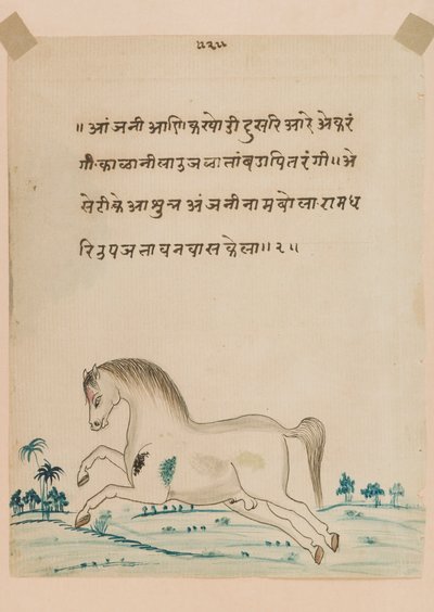 Cavalo (wc opaco no papel) de Indian School