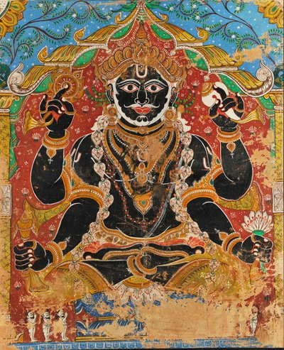 Jagannath (pintura de parede) de Indian School