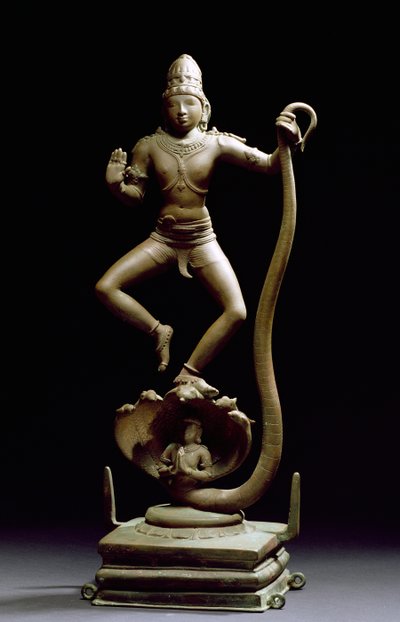 Kaliyakrishna, Chola, Tamil Nadu (bronze) de Indian School