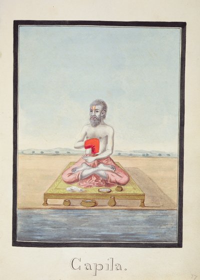 MSS EUR C 116/1 f.77r O sábio, Kapila, do épico hindu 