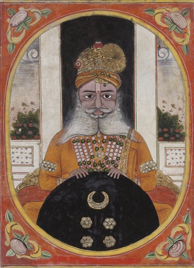 Maharaja Sardar Singh, governante de Bikaner, 1851-71 de Indian School