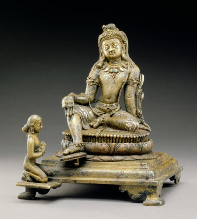 Manjusri, cultura Sirpur, 800 DC (bronze) de Indian School