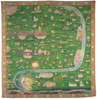 Mapa de peregrinação de Vraj de Indian School