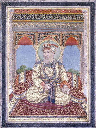 Retrato de Akbar Shah II, início do século XIX de Indian School