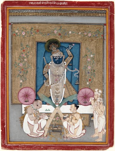 Rajmalkos Raga, c.1775 (aquarela opaca e ouro sobre papel) de Indian School