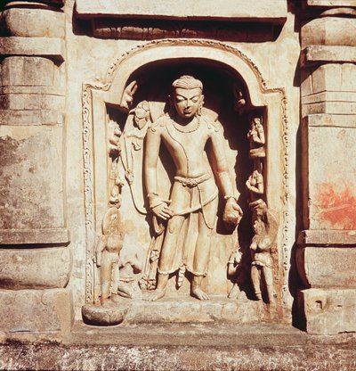 Alívio do templo principal do Site III, 320-530 de Indian School