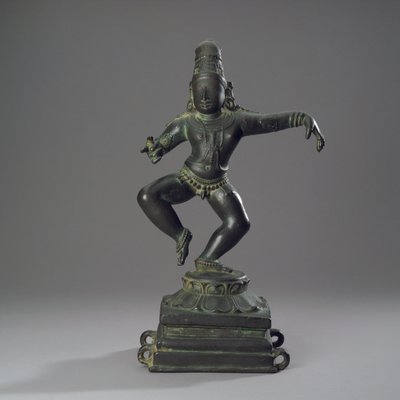 Sambandar, Criança São Devotos de Shiva, c.1100 (liga de cobre) de Indian School